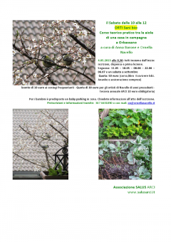 Corso teorico pratico tra le aiole a cura di Salus