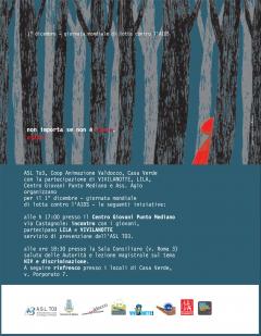 Per il 1° dicembre, giornata mondiale di lotta contro l’AIDS, l’ASLTO3 organizza: