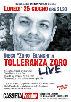 Diego “Zoro” Bianchi in Tolleranza Zoro Live @Casseta Estiva
