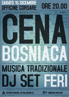 Cena Bosniaca + Feri Dj Set alle Officine Corsare