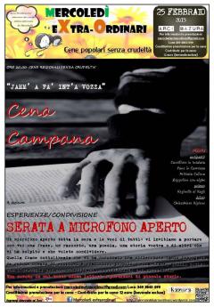 Mercoledì eXtra-Ordinario + SERATA A MICROFONO APERTO al Bazura