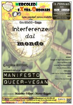 Mercoledì eXtra-Ordinario + presentazione ”MANIFESTO QUEER VEGAN” al Bazura