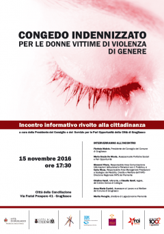 CONGEDO INDENNIZZATO "Per le donne vittime di violenza"