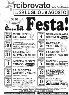 E' LA FESTA ARCI BROVATO 