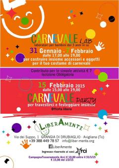 Carnevale Lab e Carnevale Party @LiberAmente