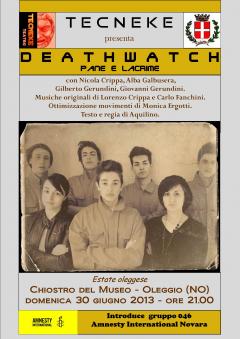 “Death watch. Pane e lacrime” di Tecneke