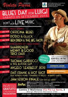 5 SETTEMBRE: A BEINASCO LA QUINDICESIMA EDIZIONE DEL "BLUES DAY"