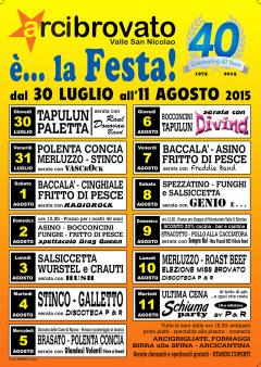 E' LA FESTA.....COMPIE 40 ANNI