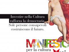 "PIU' CULTURA +DEMOCRAZIA" #ManifestoCultura (foto)