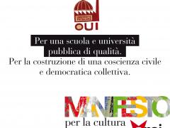 "PIU' CULTURA +DEMOCRAZIA" #ManifestoCultura (foto)