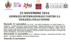 Giornata Internazionale contro la violenza sulle Donne - programma di Collegno e Grugliasco