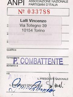 In memoria di Vincenzo Lalli, Partigiano e padre fondatore dell'ARCI