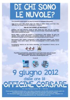 Di chi sono le nuvole? Per l'acqua pubblica alle Officine Corsare 