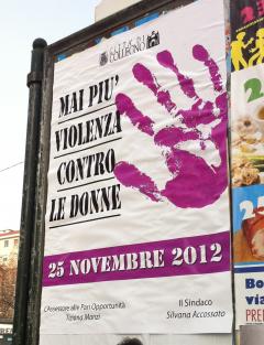 "MAI PIÙ VIOLENZA CONTRO LE DONNE" - raccolta adesioni alla campagna