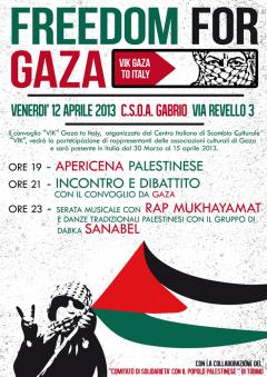 Gaza - Torino, una tre giorni di incontri a Torino e dintorni