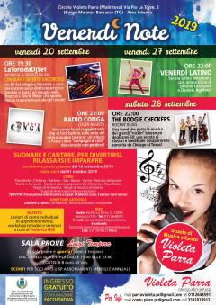 Venerdì Note - Eventi Settembre al circolo Violeta Parra