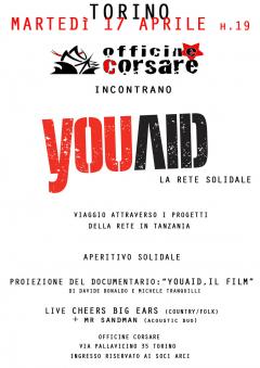 Proiezione documentario "YouAid, il film" alle Officine Corsare 