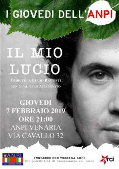 "Il mio Lucio" Tributo a Lucio Battisti con Gualtiero Zecchinato