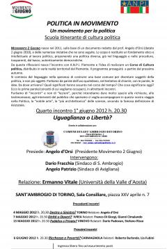 "Uguaglianza o Libertà" - Politica in Movimento