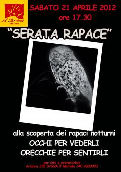 Serata rapace al Bricco