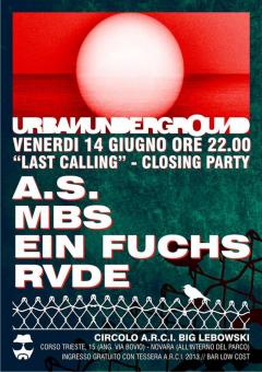 ◄ URBAN UNDERGROUND ► THE LAST CALL ◄ ◄ FRI 14.06 ► TECHNO NIGHT ◄