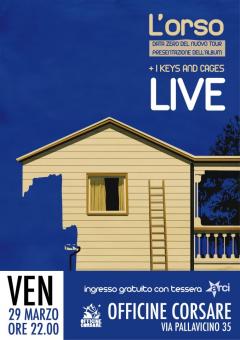 L’orso live: Data pilota del tour alle Officine Corsare 