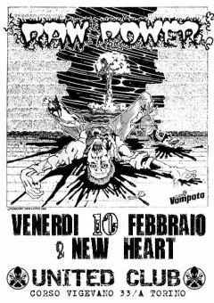 Raw Power + New Heart in concerto allo United Club