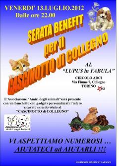 Amici degli Animali: serata benefit per il Cascinotto @Lupus in fabula