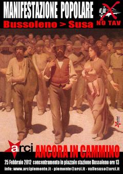ARCI aderisce alla Manifestazione popolare No Tav Bussoleno-Susa del 25 febbraio 2012