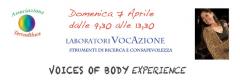 Laboratori Vocazione "Voice of body experience" organizzato da Terra di Luce