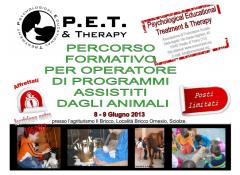 Corso introduttivo ai Programmi Assistiti dagli Animali (Pet Therapy) || 8-9 giugno 2013