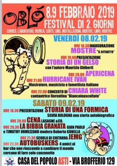 OBLÒ-una finestra di arti visive sul mondo @ Casa del Popolo di Asti