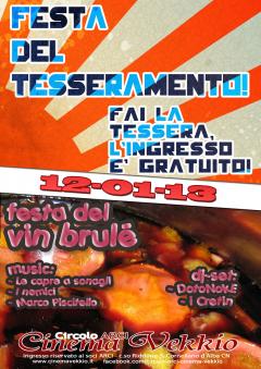 Festa del Tesseramento 2013 @ 12 gennaio Cinema Vekkio