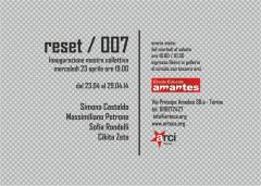 RESET / 007 presso il Circolo Culturale Amantes