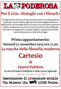 Incontro "La nascita della filosofia moderna: Cartesio" a La Poderosa