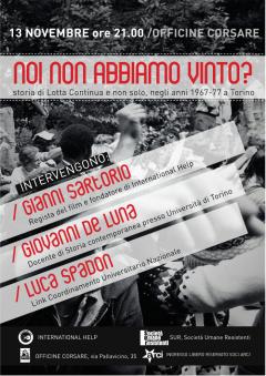 “Noi non abbiamo vinto?” storia di lotta continua e non solo alle Officine Corsare