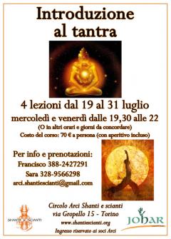 Corso di introduzione al Tantra a cura di Shanti e Scianti