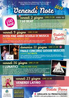 Violeta Parra presenta: VENERDì Note del mese di Giugno