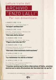  Letture dall'Archivio "Enzo Lalli"
