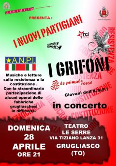 Concerto rock I  NUOVI PARTIGIANI - Grugliasco, 28 Aprile 2013