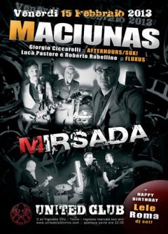 Maciunas + Mirsada allo United Club 