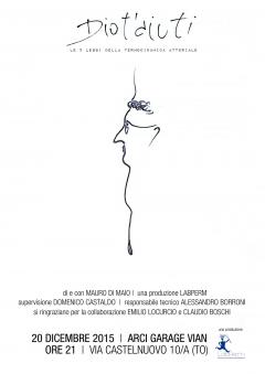 Spettacolo teatrale "Dio t'aiuti" al Garage Vian
