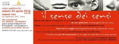 IL SENSO DEI SENSI - Serata teatralgastronomica al Garage Vian