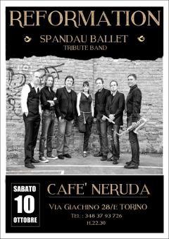REFORMATION Spandau Ballet Tribute Band al Cafè Neruda