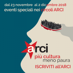 “Più cultura, meno paura” - un calendario di iniziative in tutta Italia per costruire insieme un Paese più libero dalle paure e dagli egoismi