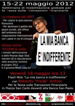 Torino accoglie la campagna per la Tassazione sulle Transazioni Finanziare.