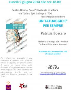 UN TATUAGGIO E' PER SEMPRE - presentazione del libro @Villa5 - Collegno, 090614
