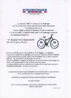 "3° Biciclettata Resistente"