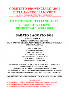 campionato italiano bocce 