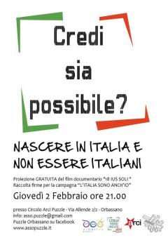 CREDI SIA POSSIBILE? Nascere in Italia e non essere italiani